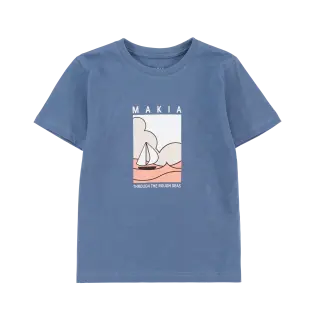 Makia t-paita Sailaway, Fog Blue