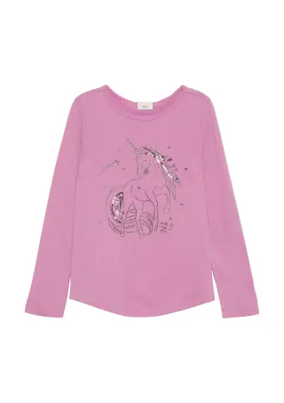 s.Oliver long-sleeved shirt, Light pink