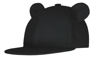 Metsola cap with ears, Black