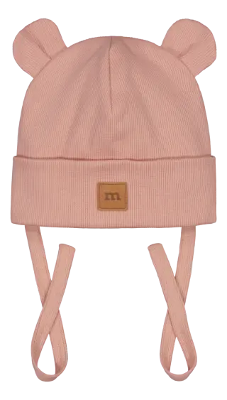 Metsola rib bear beanie, Wild Rose