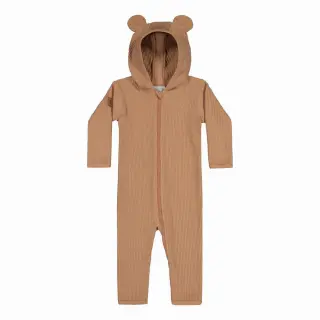 Metsola Rib Bear Playsuit, Woody