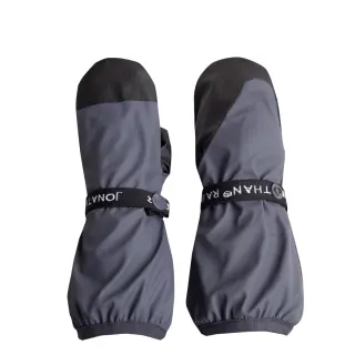 Jonathan rain mittens with fleece lining, dark grey