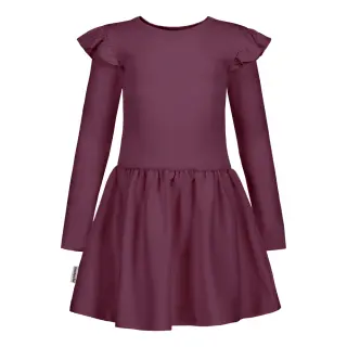 Metsola Rib Frilla mekko, Berry