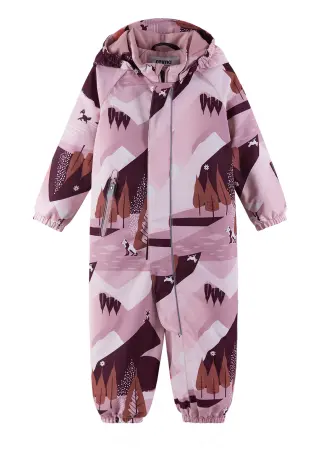 ReimaTec Toddlers' winter overall Puhuri, Grey Pink