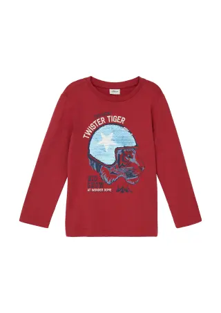 s.Oliver shirt Twister Tiger, Red