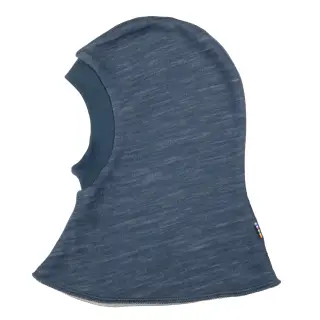 Joha wool-bamboo balaclava, Dark Denim