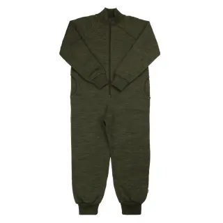 Joha merino wool jumpsuit, Moss Green