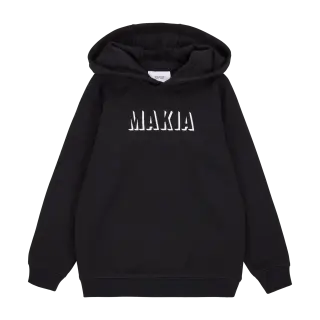 Makia hooded sweatshirt Umbra, Black
