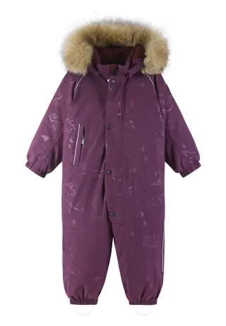 Reimatec toddlers' down overall Aapua, Deep Purple