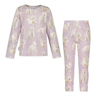 Metsola Polar Bear Pyjamas, Icy Lilac