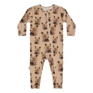 Metsola Polar Bear Nightgown for babies, Hazelnut