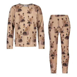 Metsola Bear Pyjama, Hazelnut