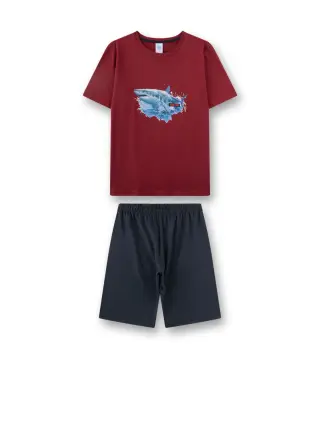 Sanetta pyjama set, Red Shark