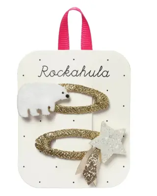 Rockahula Snowy Polar Bear Hairclips