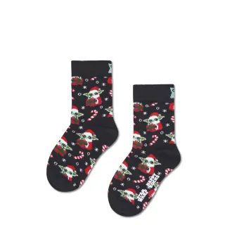 Happy Socks Santa Grogu sukat, Musta