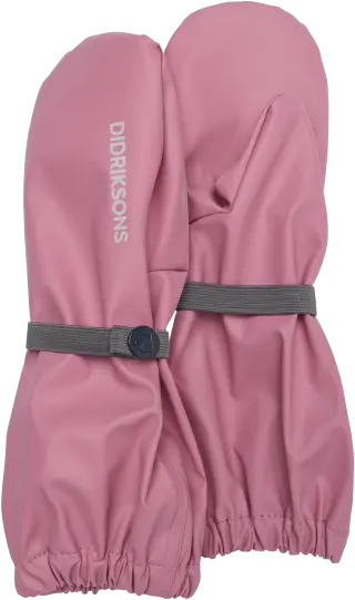 Didriksons Glove rain mittens, Heather pink