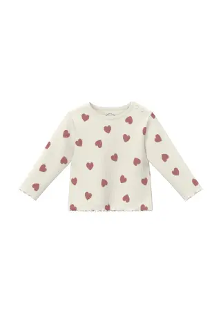 s.Oliver Baby Sydän Pitkähihainen paita, Valkoinen