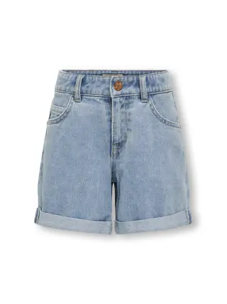 Only Girls Vega farkkushortsit, Light Blue Denim