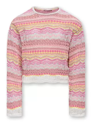 Only Girls Louise pullover knit, Rose Elegance