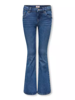 Only Girls Phoebe Flared jeans, Medium Blue Denim
