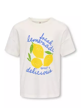 Only Girls Limone T-paita, Cloud Dancer