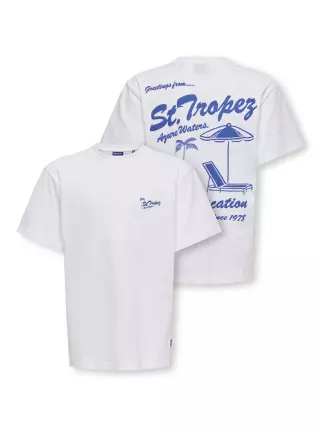 Only & Sons Milo T-shirt, Bright White