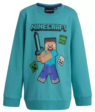 Minecraft Steve sweatshirt, Blue