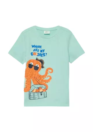 s.Oliver t-paita Mustekala, Turkoosi