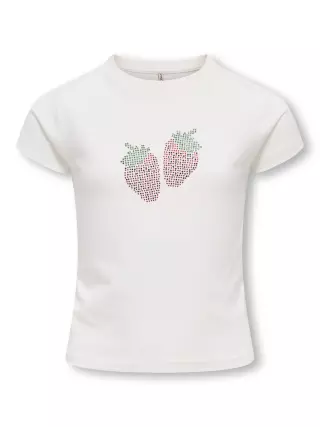 Only Girls Kira T-shirt, Cloud Dancer