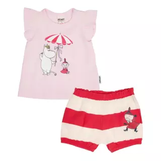 Moomin shorts set Shellbeach, Stripe