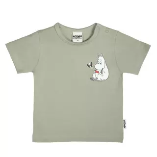 Moomin t-shirt Day off, Green