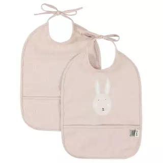 Trixie vedenpitävä ruokalappu 2-pack Mrs. Rabbit