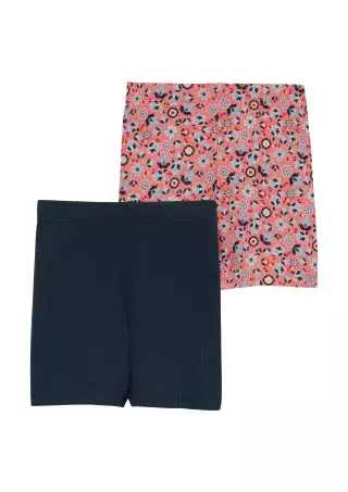 s.Oliver biker shorts 2-pack, Pink/Blue