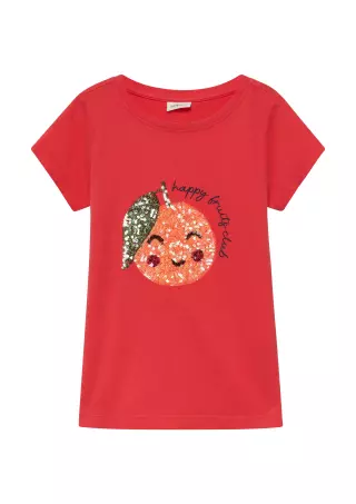 s.Oliver T-paita Sitrushedelmät, Punainen