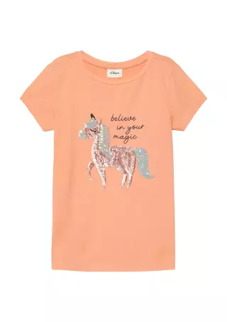 s.Oliver T-paita Kevään taika, Oranssi