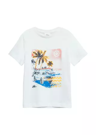 s.Oliver T-shirt Sunny ride, White