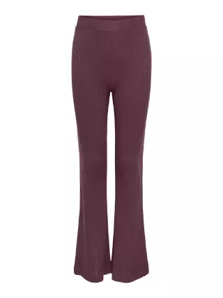 Only Girls Fransiska School Flared trousers, Mauve Wine