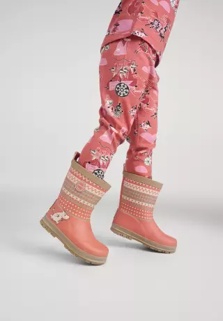 Reima rain boots Moomin Magisk, Rose Blush