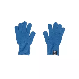 Jonathan knitted cotton gloves, Blue