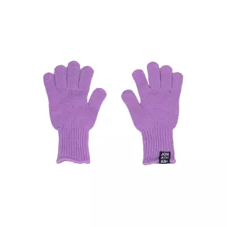 Jonathan knitted cotton gloves, Lilac