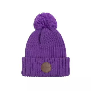 Jonathan knitted merino wool beanie, Lilac