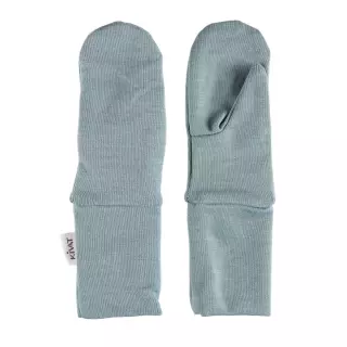 KIVAT silk wool mittens, Mint