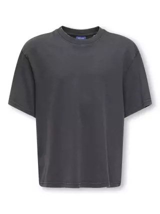Only & Sons Junior Fred washed t-paita, Grey Pinstripe