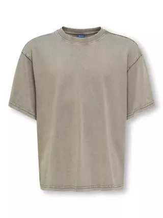 Only & Sons Junior Fred washed t-paita, Tarmac